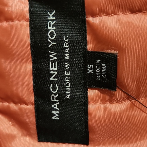 Marc New York Rust Hooded Vest - Picture 2 of 3